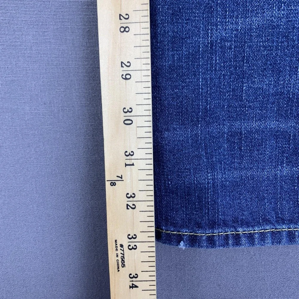 True Religion Ricky Jeans Mens 40x34‎ Blue Relaxed Straight Leg Denim Made USA